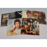 Vinyl - Collection of 7 David Bowie LPs to include Hunky Dory, Ziggy Stardust, no main man credit