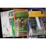 Collection of approximately 75 different cup final football programmes from the late 1960s