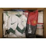 Collection of 23 football shirts, tees and hoodies to include Slovenia, England, Man Utd, Celtic,