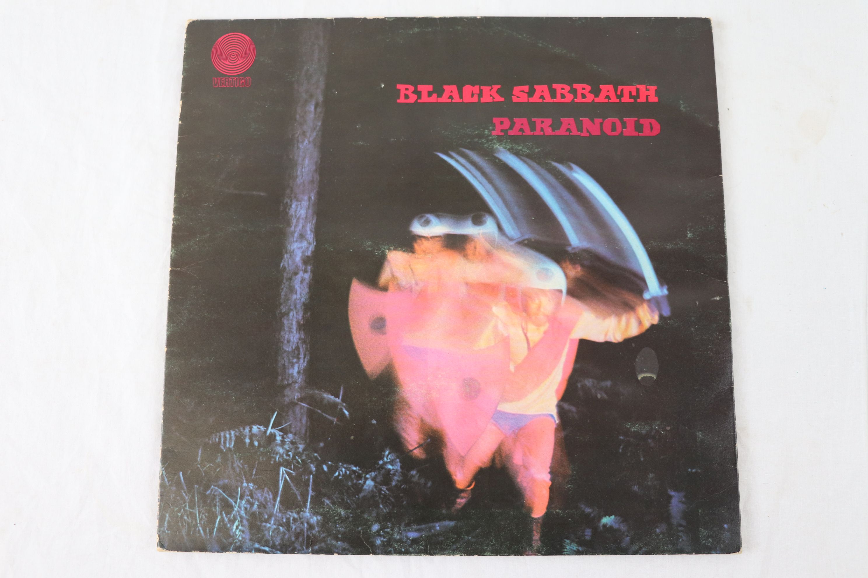 Vinyl - Black Sabbath Paranoid (6360011) with swirl inner, no Jim Simpson credit, sleeve and vinyl