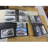 Two boxes of vintage Bus Photographs, colour plus black & white in 11 folders, over 1600 in total