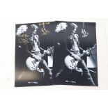 Music autographs - Led Zeppelin - Two photographs, one signed by both Jimmy Page & Robert Plant, the