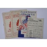 Speedway programmes, Aldershot homes 1953, dated 6th June, 25th July, 8th August & 22nd August,