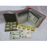 Album of approximately 80 UK FDC's plus a small album of vintage Cigarette cards etc