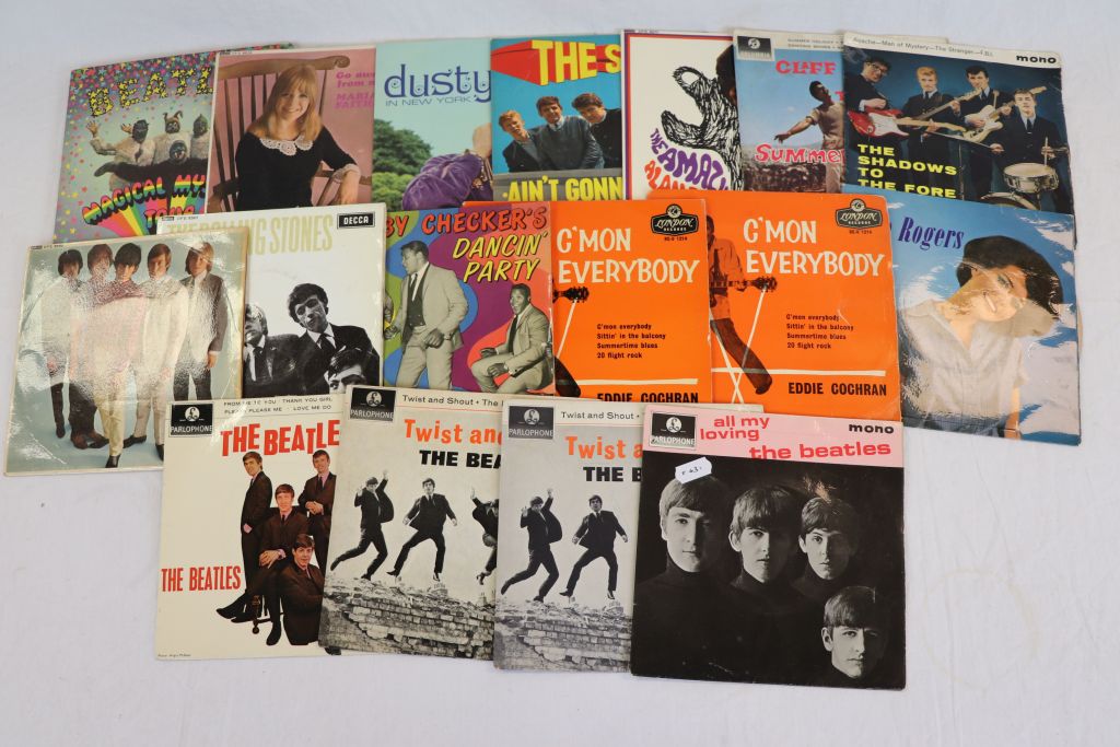 Vinyl - Collection of 17 Pop & Rock EPs all from the 1960s wih contributions from Magical Mystery