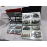 Collection of vintage Bus Photographs, colour plus black & white in folders, most with