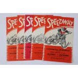 Speedway programmes, California homes v Eastbourne 24th April 1955, 3rd July 1955, 22nd April