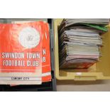 Football programmes, a collection of approx 240 issues, mostly Bristol City and Swindon homes and