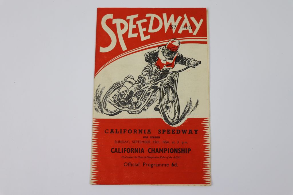 Speedway programmes, California homes 1954, dated 23rd May, 6th June, 20th June, 15th August, 12th - Image 10 of 13