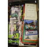 Football programmes, a large collection of general league, big match, non league, Irish, Scottish