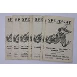 Speedway programmes, California at Aldershot 1957, a selection of 7 homes, dated 22nd April, 4th