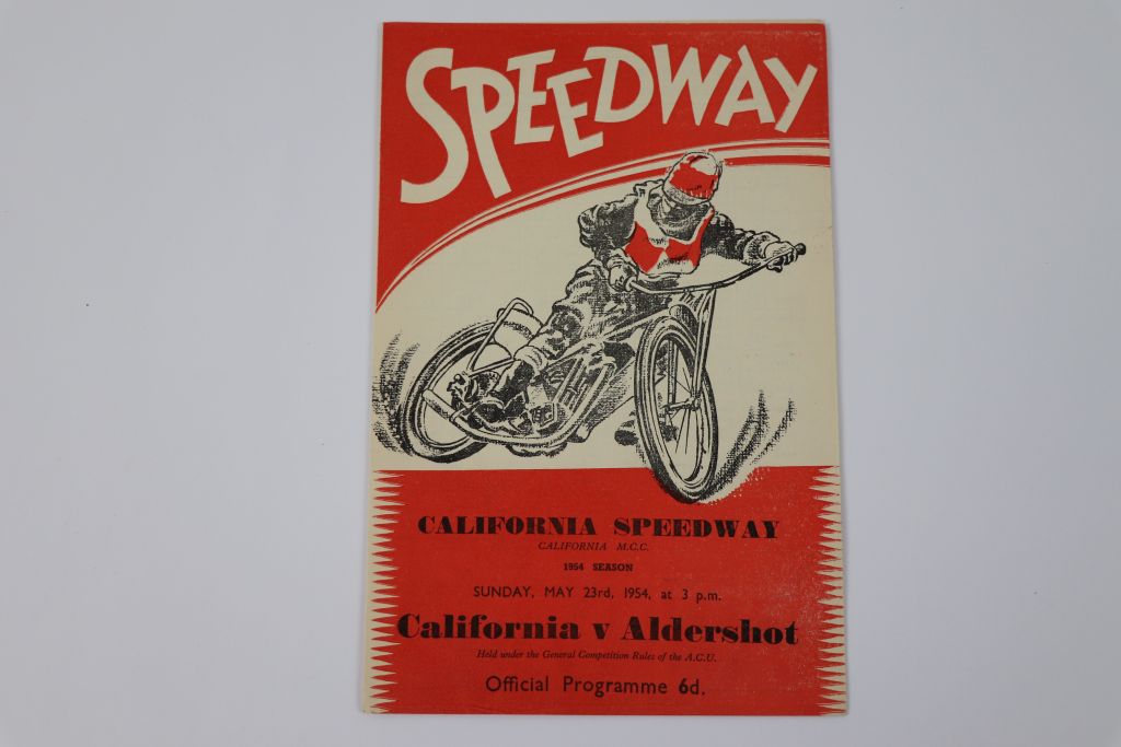 Speedway programmes, California homes 1954, dated 23rd May, 6th June, 20th June, 15th August, 12th - Image 2 of 13