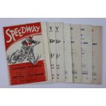 Speedway programmes, Eastbourne, a selection of homes and aways v Aldershot, to include 17th April