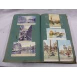Six mixed Albums and Folders of vintage UK & World Postcards, mainly Topographical, over 1800