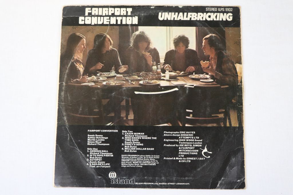 Vinyl - Fairport Convention Unhalfbricking Island ILPS9102 Stereo, first pressing with pink 'Island' - Image 2 of 8