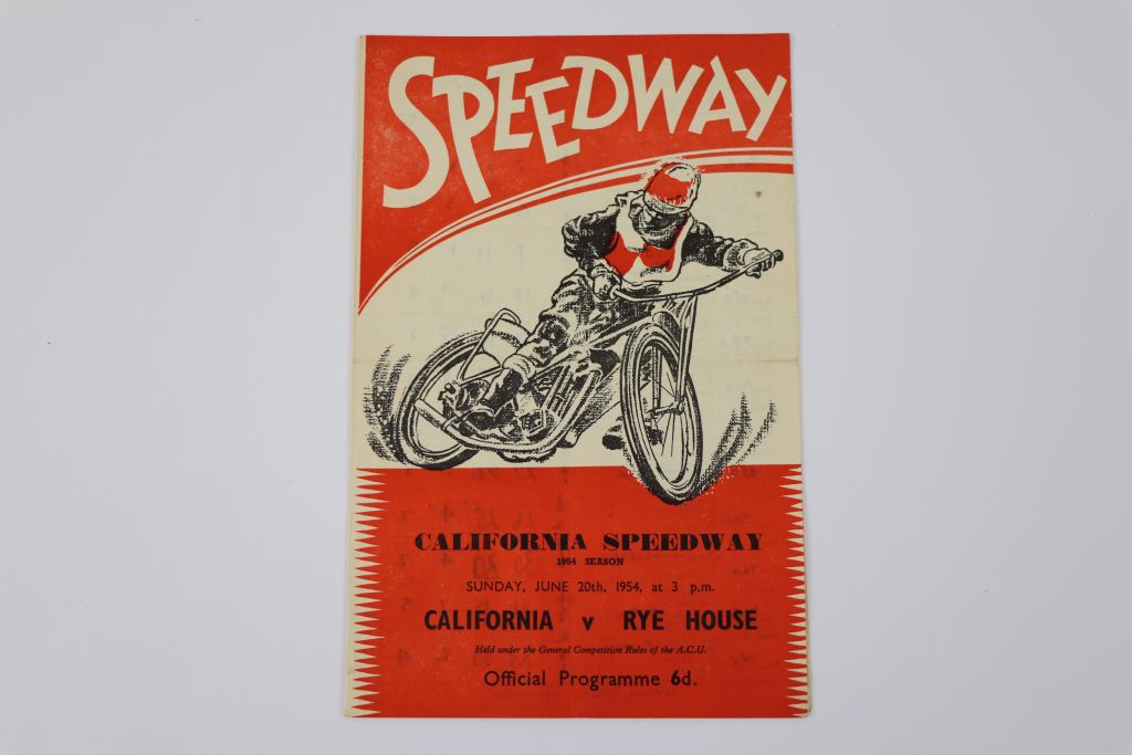 Speedway programmes, California homes 1954, dated 23rd May, 6th June, 20th June, 15th August, 12th - Image 6 of 13