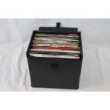 Vinyl - Vintage record box with Rock & Pop 45s from the 1970s/80s to include Billy Joel, Donna