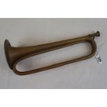 Vintage WW2 Military Bugle Dated 1946 And Marked With The Broad Arrow, Maker Marked For Henry Potter