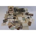 A Large Collection Of WW1 Ephemera To Include Photographs, Documents, Letters, Telegrams Etc...