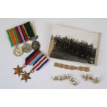 A British Full Size WW2 Medal Group To Incude The British War Medal, The Defence Medal, The 1939-