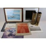 Collection Of Militaria To Include RAF Prints And Photographs (Two Signed By The Red Arrows), Two