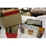 Two Boxes of Various Records, Pop and Classical together with 1937 Vinyl and Books, Boxed Set of