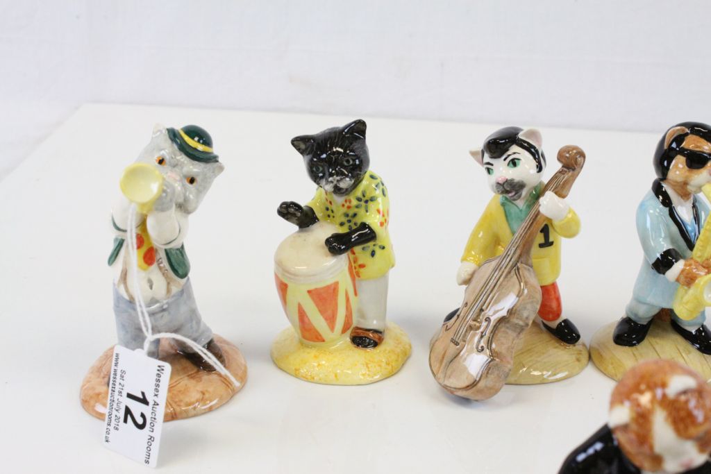 Eight piece Beswick Cat Band, serial numbered CC1 - CC8 - Image 2 of 5