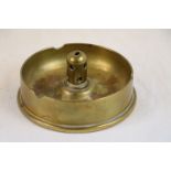 A WW2 Trench Art Ashtray Made From A Brass Artillery Shell Dated 1939 To The Base.