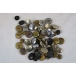 A Collection Of Approx 60 Military Buttons To Include Civil Defence, Air Raid Patrol & Royal Air