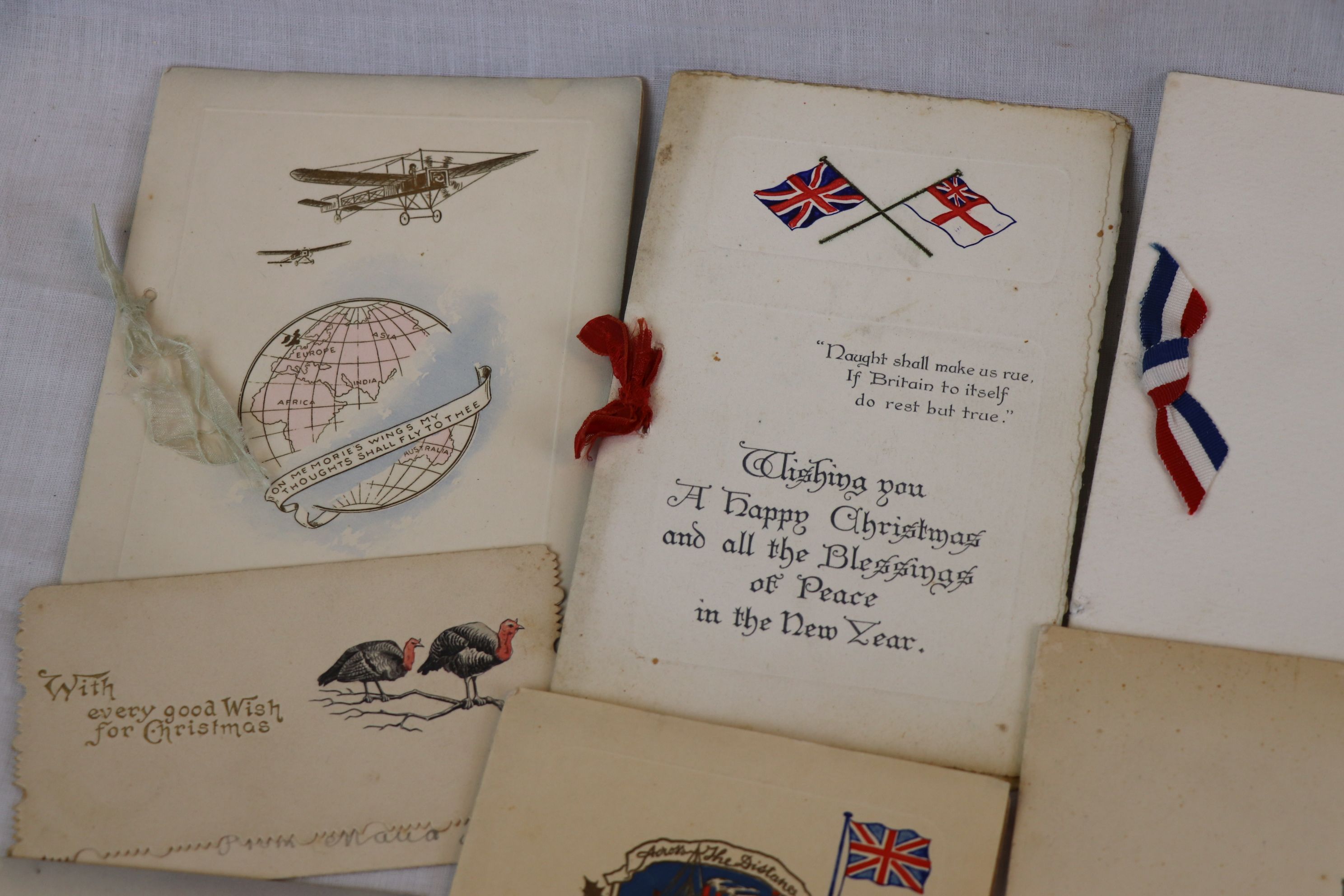 A Collection Of Approx 29 x WW1 & WW2 Regimental Military Christmas Greetings Cards. - Image 2 of 9