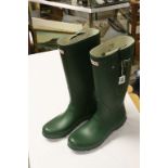 Pair of Hunter Green Wellington Boots, size 10