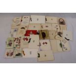 A Collection Of Approx 29 x WW1 & WW2 Regimental Military Christmas Greetings Cards.