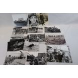 A Collection Of Approx 50 x Military Press Photographs To Include The Falkland Islands.
