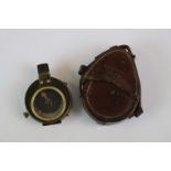 A British WW1 Marching Compass By Anglo Swiss Association No.36483 Dated 1915 & With Leather Case.
