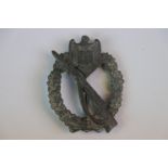 A WW2 German Third Reich Infantry Assault Badge, Maker Mark To The Rear.