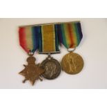 A Full Size WW1 Medal Trio To Include The Victory Medal, The British War Medal And The 1914-15