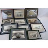 A Collection of Approx 11 Framed Photographs, To Include Photographs Of RAF Gutersloh & RAF