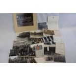 A Collection Of WW1 & WW2 Wiltshire Regiment Photographs & Ephemera To Include A Regimental Group