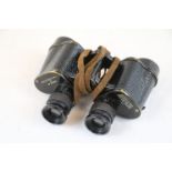 A British Army WW2 Set Of Bino Prism No.2 MK.II Binoculars Made By Taylor Hobson, Dated 1941 With