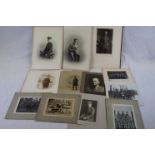 A Collection Of Large WW1 Era Group & Portrait Photographs.