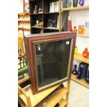 Wooden Table Top Display Cabinet with Glazed Door