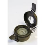 A reporduction brass compass marked TG & CO London 1941