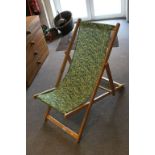 Beech Wood Folding Deck Chair