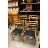 Set of Four Retro G-Plan Style Dining Chairs