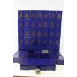 Collection of approximately 54 Boxed Atlas Edition Faberge style eggs