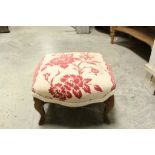 Small French Upholstered Foot Stool