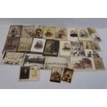 Collection Of Approx 27 x Victorian & WW1 Era Military CDV's Photographs.