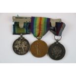 A Full Size WW1 Medal Group To Include The Victory Medal, The British War Medal And The Royal