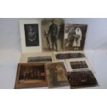 A Collection Of Eight Large Photographs From Both WW1 & WW2 To Include Individual Portrait