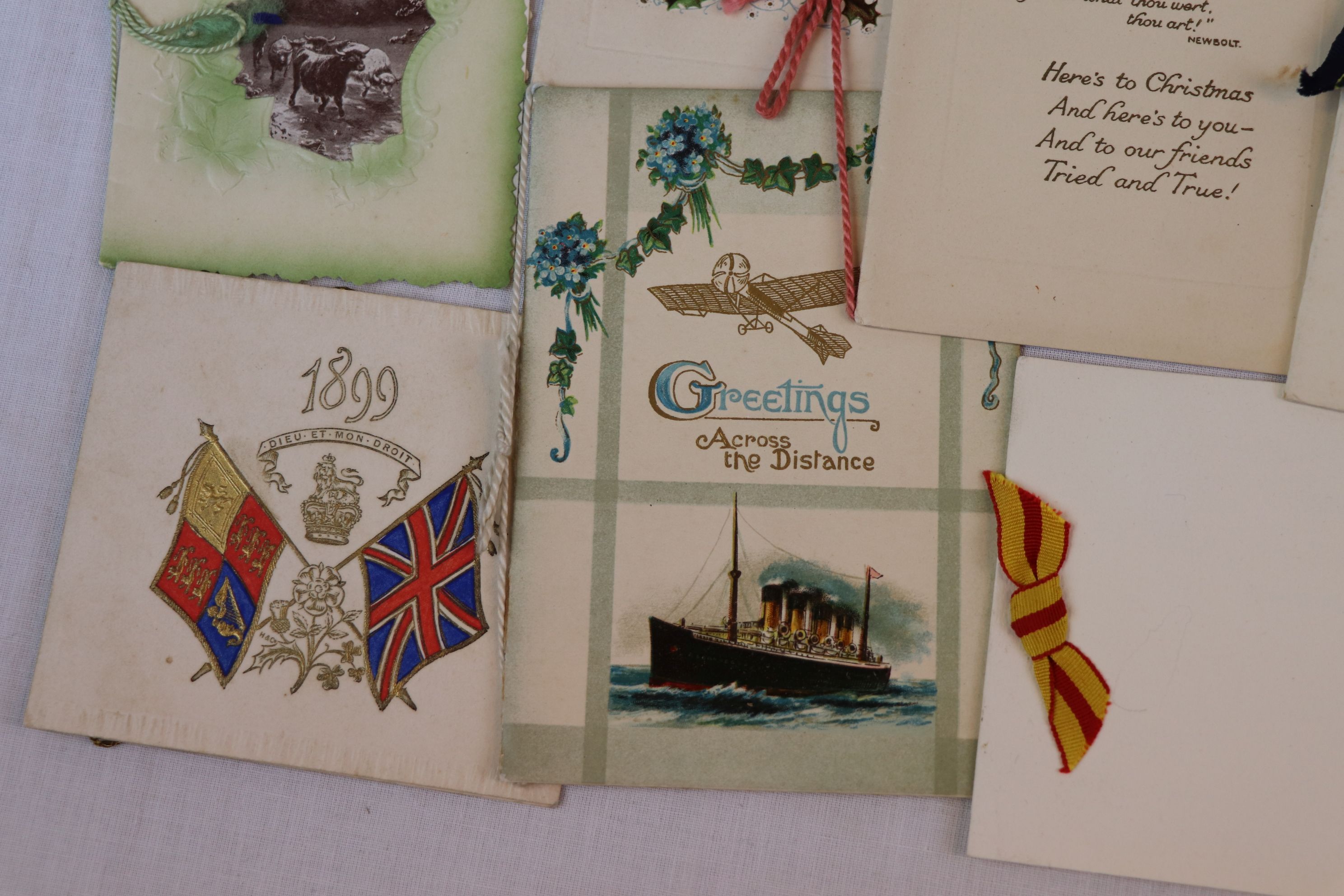A Collection Of Approx 29 x WW1 & WW2 Regimental Military Christmas Greetings Cards. - Image 6 of 9